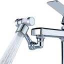 1080°Swivel Faucet Extender with Filter, Sink Water Faucet Aerator Extension in Brass, Swivel Robotic Arm Bathroom Faucet Extender, Kitchen Rotating Extension with 2 Mode Splash