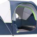 HIKERGARDEN 10 Person Camping Tent - Portable Easy Set Up Family Tent for Camp, Windproof Fabric Dome Tent Outdoor for Hiking, Backpacking, Traveling-14'x11'x74in(H)