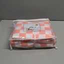 Best Season Bed Sheet Set 3 Piece -Twin Size-Soft Durable Microfiber Bedding Sheet Set,Deep Pocket,Stain,Fade & Wrinkle Resistant Green and White Checkerboard Grid(Plaid Coral&White)