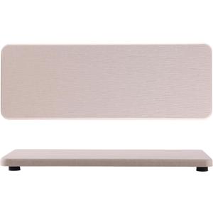 2 PCS Bathroom Vanity Trays(8.66" * 3.15"), Diatomite Coasters, Kitchen Sink Soap Dish, Water Absorbing Stone Used for Hand Soap & Plants & Cosmetic Bottles in The Modern Home (Light Grey)