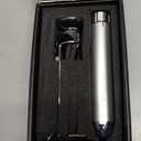 Maestri House Rechargeable Milk Frother with Stepless Speed Control, LunaFro Max Handheld Electric Foam Maker Waterproof Drink Mixer Foamer with Stand & Detachable Whisks for Lattes, Cappuccino (Silver)