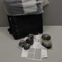 Garage Door Screen 15x9ft for 1 Car, Retractable Fiberglass Magnetic Screen Mesh Sliding Doors Curtain, Weighted Bottom Hands Free for Garage Carport Patio Porch RV (Black, for Door Size 15x9ft)