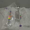 Lewtemi Set of 2 Musical Instruments Include Toy Trumpet and Saxophone Set Plastic Trumpet Educational Christmas Toy Home School Music Gift, Color Keys (Silver)