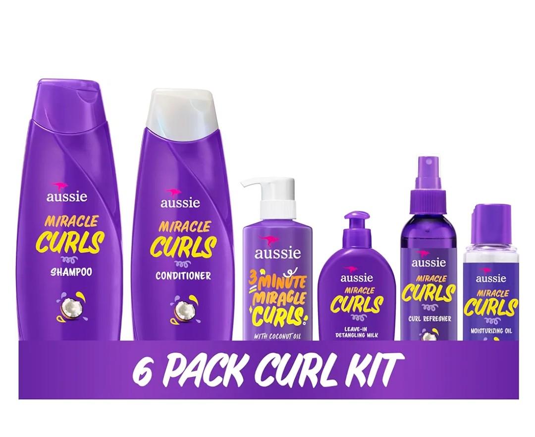 Miracle Curls: Shampoo, Conditioner, Deep Conditioner, Refresher Gel, Detangling Milk, Oil Treatment 6-Piece Set