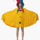 Cozy Jester Costume - Renaissance Court Jester Cosplay Hooded Cape with 2 Bells - Halloween Costume for Women Men, One Size