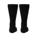 NuVein 8-15 mmHg Medical Compression Socks, Mid Calf Crew Length, Padded Cushion Foot, Black, X-Small