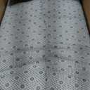 8x10 Feet Area Rugs for Living Room Bedroom,Blue and White Machine Washable Soft Fluffy Shaggy Indoor Rug, Floor Carpet for Girls Boys Kids, Dorms, Nursery Rooms, Home Decor Aesthetic