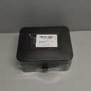 KYODOLED Cash Box with Combination Lock Safe Metal Money Box with Money Tray for Security Lock Box 7.87"x 6.30"x 3.35" Black (Medium)