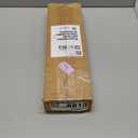 White Curtain Rods for Windows 48 to 84 Inches Adjustable Decorative 1 Inch Diameter Single Window Curtain Rod Set with Classic Finials, White Finishing (28"-88")