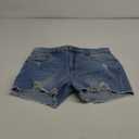 ZOLUCKY Women's Casual Summer Denim Shorts Mid Waisted Stretchy Ripped Jean Shorts with Pockets (XL, E Light Blue)