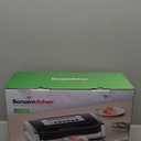 Bonsenkitchen Vacuum Sealer Machine, Globefish Technology for Perfect Vacuum Sealing, Powerful LowNoise Food Vacuum Sealer with Easy Handle Design, Builtin Cutter & Bag Storage, 1 Bag Roll & 10 Bags