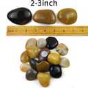 5LB Mixed Color River Rocks - 2-3 inch High Polished Decorative Pebbles, Stones for Landscaping,Natural River Rocks for Outdoor Dcor, Plants,Vase Filler,Fish Tank