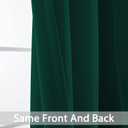 Yakamok Dark Green Blackout Curtains for Bedroom, Room Darkening Thermal Insulated Grommet Window Curtains, Light Blocking Blackout Drapes for Living Room, 38Wx84L inch,2 Panels