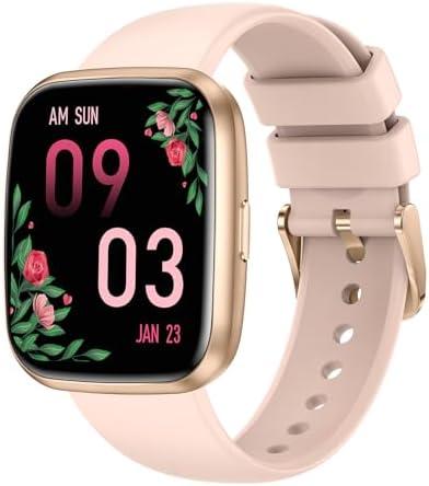 Smart Watches for Women, 1.75" Bluetooth Call, AI Voice Smartwatch, 24/ 7 Heart Rate Monitor, Blood Pressure/ SpO2/ Sleep Tracker, IP68 Waterproof, 100+ Sports Fitness Tracker for Android iOS Pink