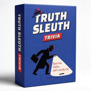 2 x Talking Hearts Truth Sleuth Trivia Game, Two Truths and a Lie Style Trivia with 300 Card Sides
