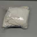 decorUhome Summer Couch Euro Sham Throw Pillow Covers 26x26 Set of 2, Decorative Soft Velvet Modern Cozy Chenille Pillow Cases with Elegant Design for Sofa Bed Living Room Home Decor, Cream White