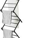 JS HANGER Over The Door Drying Rack, Foldable Hanging Clothes Drying Rack with 11 Drying Bars, Space Saving Laundry Rack for Towels, Clothes, Bath Towels, Bedroom, Bathroom & Laundry Room Doors, 46.9" tall frame