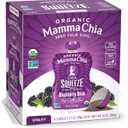 Mamma Chia Organic Vitality Squeeze Snack, Blackberry Bliss, 24- 3.5 Ounce Chia Pouches. USDA Organic, Non-GMO, Vegan, Gluten Free, and Kosher. Fruit and Vegetables with only 70 Calories (EXP 06/21/27)