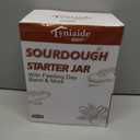 50 OZ Sourdough Starter Jar with Thermometer, Scraper, Cloth Cover and Lid. Reusable Sourdough Jar Kit Use for Home Bakery