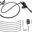 EATAKWARD 12 Piece 7/8" Mini Bicycle Handlebar Hydraulic Brake System with 50-Inch Hose, Replacement for Mini Bike Baja Doodlebug DB30 Minibikes Go Karts (Left Side)