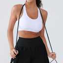 Women's High Waisted Running Shorts with Spandex, Athletic Shorts for Women Light and Airy with Wind-Resistant Fabric (Black)