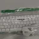 RedThunder 60% Wireless Gaming Keyboard and Mouse Combo, 2500mAh Rechargeable Battery, Ultra-Compact Small RGB Mechanical Feel Keyboard, Lightweight Honeycomb Optical Mouse for Gaming/Business, White