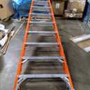 Louisville Ladder 12-Foot Fiberglass Step Ladder, 300-Pound Load Capacity, Type IA, FS1512