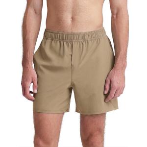 ODODOS Men's Athletic Shorts with Pockets 5" Quick Dry Lightweight Workout Gym Running Shorts, Tan, X-Large