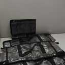 Fasmov Set of 4 DVD Storage Bags Hold up to 160 DVDs (40 Each Bag), Water Resistant DVD Holder Case with Handles, Transparent PVC Media Storage for DVDs, CDs, Video Games, Books