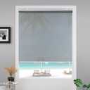 Cordless Light Filtering Roller Shades for Indoor Window,49" W x 72" H,Grey