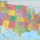 RM Dry US Map Wall