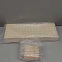 Kigley 6 Pcs Wood Pegboard Drawer Organizer with 48 Pegs Wood Peg Board System Peg Drawer Organizers for Kitchen Dishes Plate Pegboard Food Containers(17x5.91,Wood)