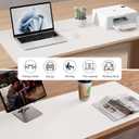 Aothia Leather Desk Pad Protector, Mouse Pad, Office Desk Mat, Non-Slip PU Leather Desk Blotter, Laptop Desk Pad, Waterproof Desk Writing Pad for Office and Home (Off-White,31.5" x 15.7")