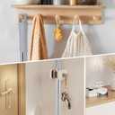 PBHEPJ Broom, Outdoor Broom for Floor Cleaning, 58" Long Stainless Steel Handle, Hard Bristle Angle Broom for Sweeping Indoor, Commercial, Industrial, Garage, Kitchen (Gray)