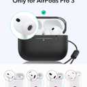 ESR for AirPods Pro 3 Case (USB-C), Compatible with MagSafe, Magnetic Lid Lock, Full Drop Protection Cover with Lanyard, Pulse Series, Black