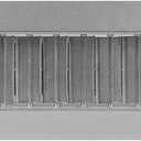 Repa Market 17" x 3" Inch Air Exhaust Grille for Round Ducts - 2 Adjustable Louvre Blades - Galvanized Air Supply Vent Cover - Side Fit Round Surface Canal Ducting from 6.30" to 15.74" Inches