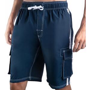 Kanu Surf Mens Barracuda Swim Trunks  (Blue, XXL)