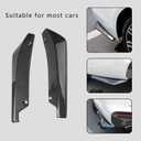 Jsorum 2Pcs Rear Bumper Diffuser Spoilers for Cars, Rear Bumper Canard Diffuser Splitter Protector, Universal Rear Bumper Lip Splitter Diffuser Spoiler Kit Exterior Decorations for Car (Carbon Fibre)
