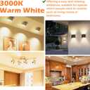 PAR38 Full Glass Commercial Grade LED Light Bulb, 14W=120W Equivalent 1450 Lumens 20000 Hours Classic Flood Light Bulbs, Dimmable Warm White 3000K 100Degree Beam Angle T20/CEC Listed, 6-Pack