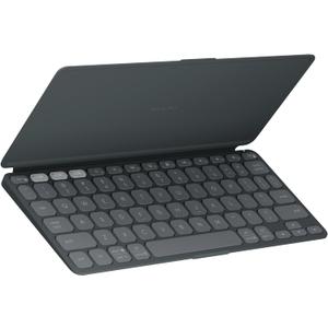 Logitech Keys-to-GO 2 Portable Bluetooth Tablet Keyboard with Built-in Cover, Slim & Compact Wireless Keyboard for Windows, Android, Linux, iPad, iPhone, Mac, Apple TV - Graphite