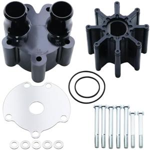 46-807151A14 Water Pump Impeller Kit With Housing for MerCruiser Alpha Bravo Engines, for Sierra 18-3150,Quicksilver 807151A14,Mercury 807151A14, 46-807151A7,Water Pump Housing and Impeller Repair Kit