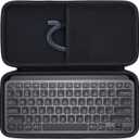 Hard Carry Case Compatible with Logitech MX Keys Mini Minimalist Illuminated Keyboard (Graphite Case)