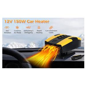Pycoal Car Heater, 12V Portable Heater for Car Fast Heating Defogging & Defrosting, 2In1 Heating & Natural Wind Car Defroster, 360° Rotary Portable Car Heater with Automatic Poweroff Protection