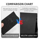 WELSTIK Rubber Grip Tape, Ultra Strong Waterproof Anti Slip Tape with Textured Adhesive for DIY Tools & Gadgets (Black, 6In x 16.4Ft)