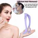 Facial Hair Epilator for Women with Threading Removal Tool, Portable Size for Facial Neck Hair (Blister Packaging)