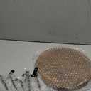 Plant Stand Indoor Outdoor Wood Mid Century Plant Stand for Indoor Plants, Modern Plant Table Round Plant Stool, Boho Rustic Wooden Stool for Plant Pot Hol (L) (Dark Brown)