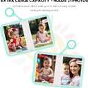 Baby's My First Family Album Holds 21 4x6 Photos, Baby Sun Photo Album Soft Cloth Family Book,My First Photo Book for Baby or Toddlers,Cute Book Gift for Babies Shower Newborns Family Photos (Green)