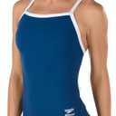Speedo Women's Swimsuit One Piece Endurance+ Flyback Solid Adult Team Colors (34, Navy)