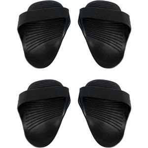 heyous 2 Sets Black Sport Fitness Dumbbell Rubber Anti Friction Non Slip Sleeve Weight Lifting Mat Exercise Accessories