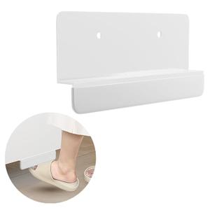 Foot Pull for Trash Drawer, Touchless Hands Free Design for Full Overlay Cabinet Door, Trash Cabinet Foot Pull with Adhesive and Screws/White